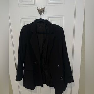 Oversized black blazer